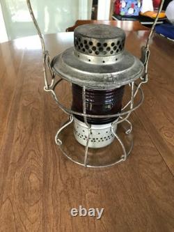 PRR Handlan Pennsylvania Railroad Red Globew Signal Lantern