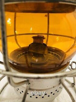 PRR Keystone Pennsylvania Railroad Armspear 1925 Lantern RARE Orange Globe Nice