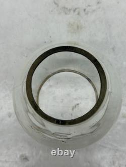 Pacific Electric Railway PE Ry Clear Etched Corning Tall Globe Railroad Lantern