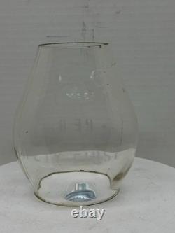 Pacific Electric Railway PE Ry Clear Etched Corning Tall Globe Railroad Lantern