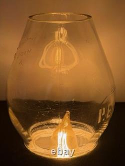 Pacific Electric Railway PE Ry Clear Etched Corning Tall Globe Railroad Lantern