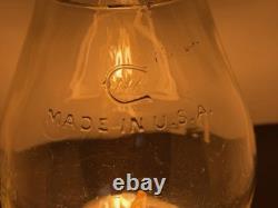 Pacific Electric Railway PE Ry Clear Etched Corning Tall Globe Railroad Lantern