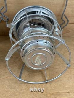 Pair (2) Vintage L & N Railroad Lantern Dressel Arlington NJ Clear Globe NICE