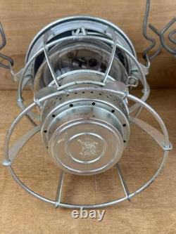 Pair (2) Vintage L & N Railroad Lantern Dressel Arlington NJ Clear Globe NICE