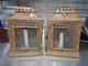 Pair Of GWR Great Western Railway Brass Carriage Wall Candle Lamps Early 20th C