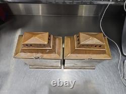 Pair Of GWR Great Western Railway Brass Carriage Wall Candle Lamps Early 20th C