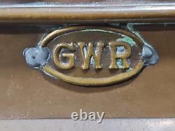 Pair Of GWR Great Western Railway Brass Carriage Wall Candle Lamps Early 20th C