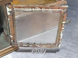 Pair Of GWR Great Western Railway Brass Carriage Wall Candle Lamps Early 20th C