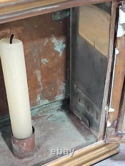 Pair Of GWR Great Western Railway Brass Carriage Wall Candle Lamps Early 20th C