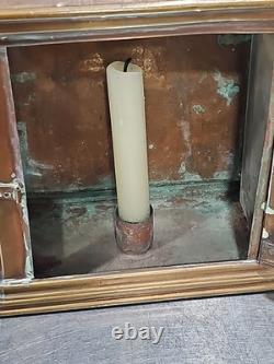 Pair Of GWR Great Western Railway Brass Carriage Wall Candle Lamps Early 20th C