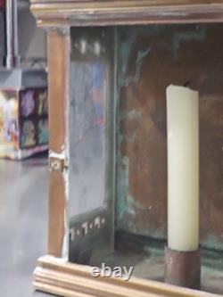 Pair Of GWR Great Western Railway Brass Carriage Wall Candle Lamps Early 20th C