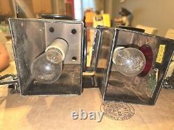 Pair Of Vintage BR 1919 Lamp Railroad Lanterns UNTESTED