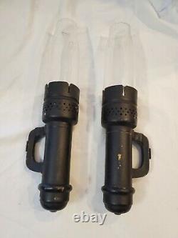 Pair Vintage Brass Railroad Caboose Wall Sconce Lamp The Safety Co