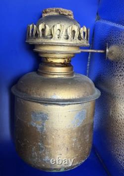Pair of Antique Dressel Railroad Caboose Can Wall Mount Lamps Lanterns