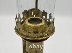 Pair of Antique Railroad GWR Oil Lantern Wall Sconce Lamp Light Fixtures Brass