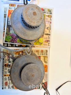 Pair of Vintage NYNH&H RR Railroad Dressel Arlington NJ Lanterns USA