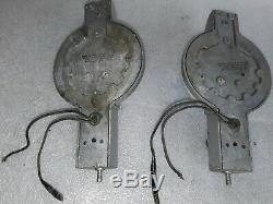 Pair of vintage Pullman train railroad car Wall Sconce Lights INDUSTRIAL FIXTURE