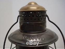 Passumpsic or Pennsylvania Railroad Brass Top Bellbottom Lantern Exceptional