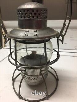 Penn central railroad vintage kerosene lamp with wick