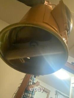 Pennsylvania RR Adlake Non Sweating Railroad Lantern Lamp mustard paint, 14 1/2H