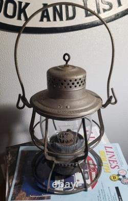 Pennsylvania Railroad Keystone Railroad Lantern with Clear PRR logo Globe