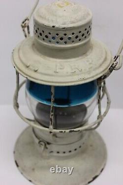 Pennsylvania Railroad Lantern with MACBETH No. 220 Pearl Globe REDUCED