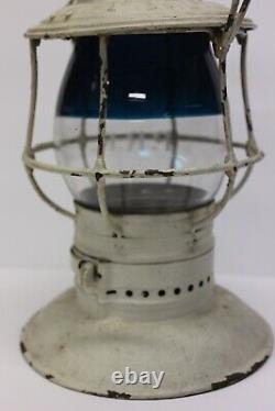 Pennsylvania Railroad Lantern with MACBETH No. 220 Pearl Globe REDUCED