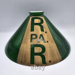 Pennsylvania Railroad Station Lamp Brass Swivel With Cone Shade