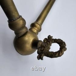 Pennsylvania Railroad Station Lamp Brass Swivel With Cone Shade