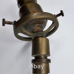 Pennsylvania Railroad Station Lamp Brass Swivel With Cone Shade