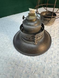 Pennsylvania Railroad Tall Etched Corning Amber Globe