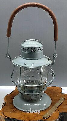 Pere Marquette globe Railroad lantern XLCR Dietz NY USA CNX Grey Restored #87