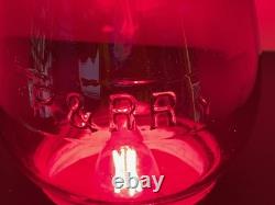 Philadelphia & Reading Red Cast 6 Corning Railroad Globe P&R Ry