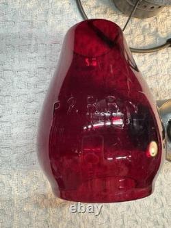 Philly & Reading Rail Way Red Cast Tall Globe