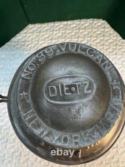 Philly & Reading Rail way. Clear Cast Tall Globe. Dietz #39 Vulcan