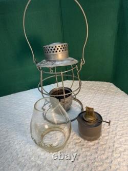 Philly & Reading Rail way. Clear Cast Tall Globe. Dietz #39 Vulcan