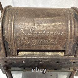 Pre WWII Rare A. Sartorius, Wuppertal CARBIDE Railroad SIGNAL LANTERN Lamp