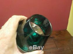 Presentation Bell Bottom Railroad Lantern Green Over Clear Globe Ct Ham 39