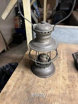 Presented By Illinois Traction Sys 1910 Adams & Westlake Railroad RR Oil Lantern