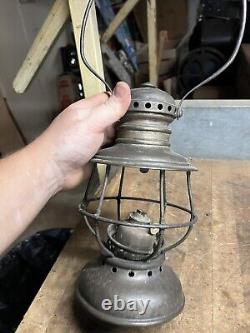 Presented By Illinois Traction Sys 1910 Adams & Westlake Railroad RR Oil Lantern