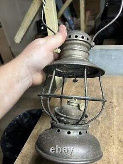 Presented By Illinois Traction Sys 1910 Adams & Westlake Railroad RR Oil Lantern