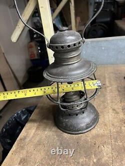 Presented By Illinois Traction Sys 1910 Adams & Westlake Railroad RR Oil Lantern