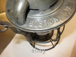 RAILROAD LANTERN DIETZ VESTA BOSTON & MAINE Nice Antique Lantern
