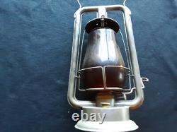 RAILROAD LANTERN, W. M. COMPANY, STANDARD LAMP with RED GLOBE, OTT-072408389