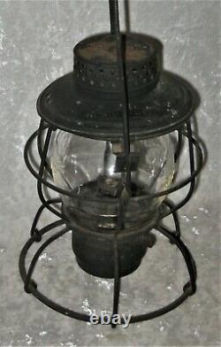 RAILROAD LANTERN by HANDLEN, St. Louis, MO with MP Missouri Pacific Embossed Globe