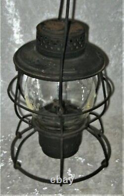 RAILROAD LANTERN by HANDLEN, St. Louis, MO with MP Missouri Pacific Embossed Globe