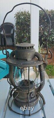 RAILROAD Lantern Dietz Vesta CX Glass Globe NYCS pat Dates on Lid