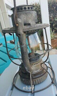 RAILROAD Lantern Dietz Vesta CX Glass Globe NYCS pat Dates on Lid