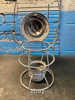 RARE ADLAKE (D. T. I. R. R.)DETROIT TOLEDO & IRONTON RAILROAD LANTERN WithCLEAR GLOBE