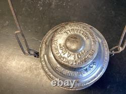 RARE ADLAKE E. A KINSEY CO. RAILROAD LANTERN WithGREEN GLOBE & BRASS MACHINE PLATE